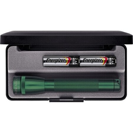 Maglite M2A Mini Mag 2 AACell, Color Green, Packaging Display Box M2A39L